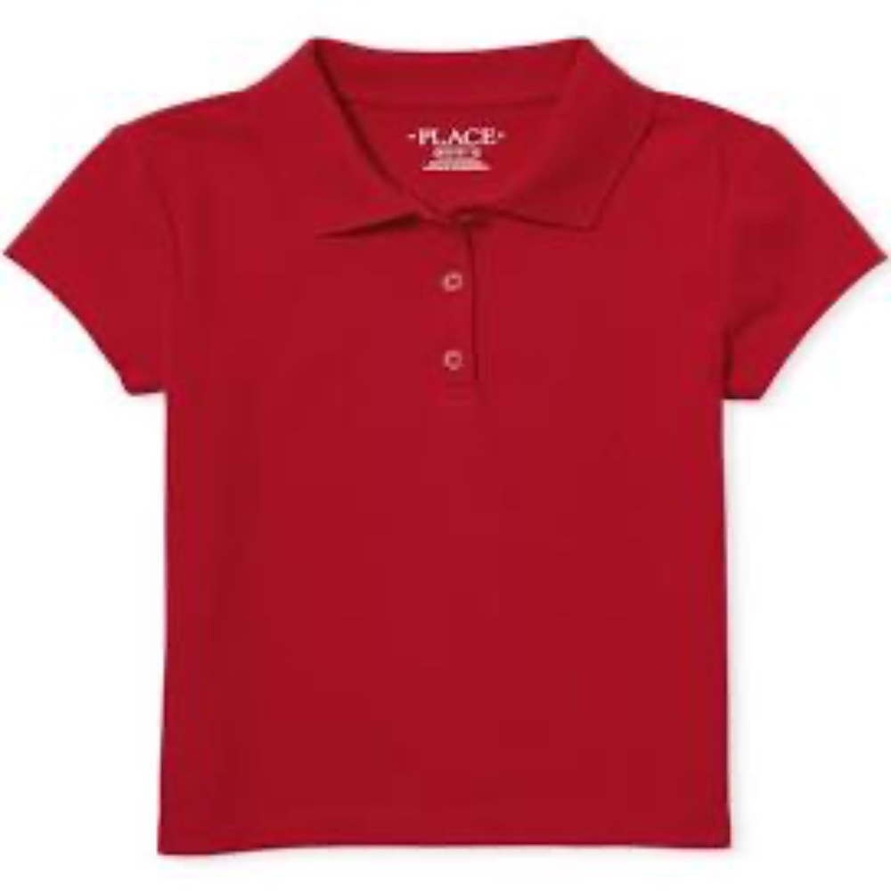 Girls Uniform Red Pique Polo from Children's Place